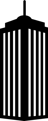 Building Striped Modern Tower Simple Line Art Svg, Free Vectors File